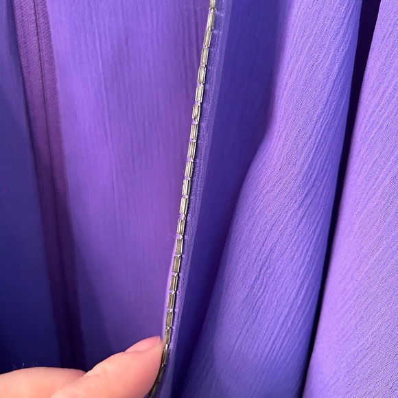 VTG Amazing 80s Lavender Pantsuit with Bling accents. By Nightworks Size 26w. - Picture 10 of 12